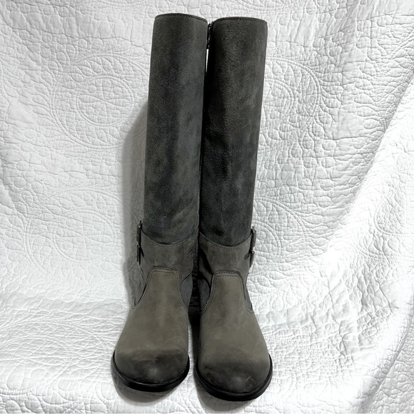 SOREL Lolla ll Waterproof Tall Distressed Grey Leather Boots, Size 7.5 - Picture 15 of 15
